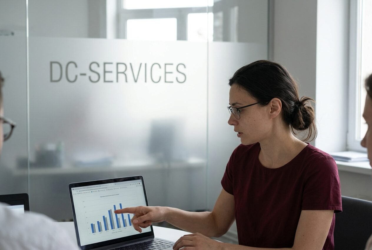 Talking through numbers in a team meeting