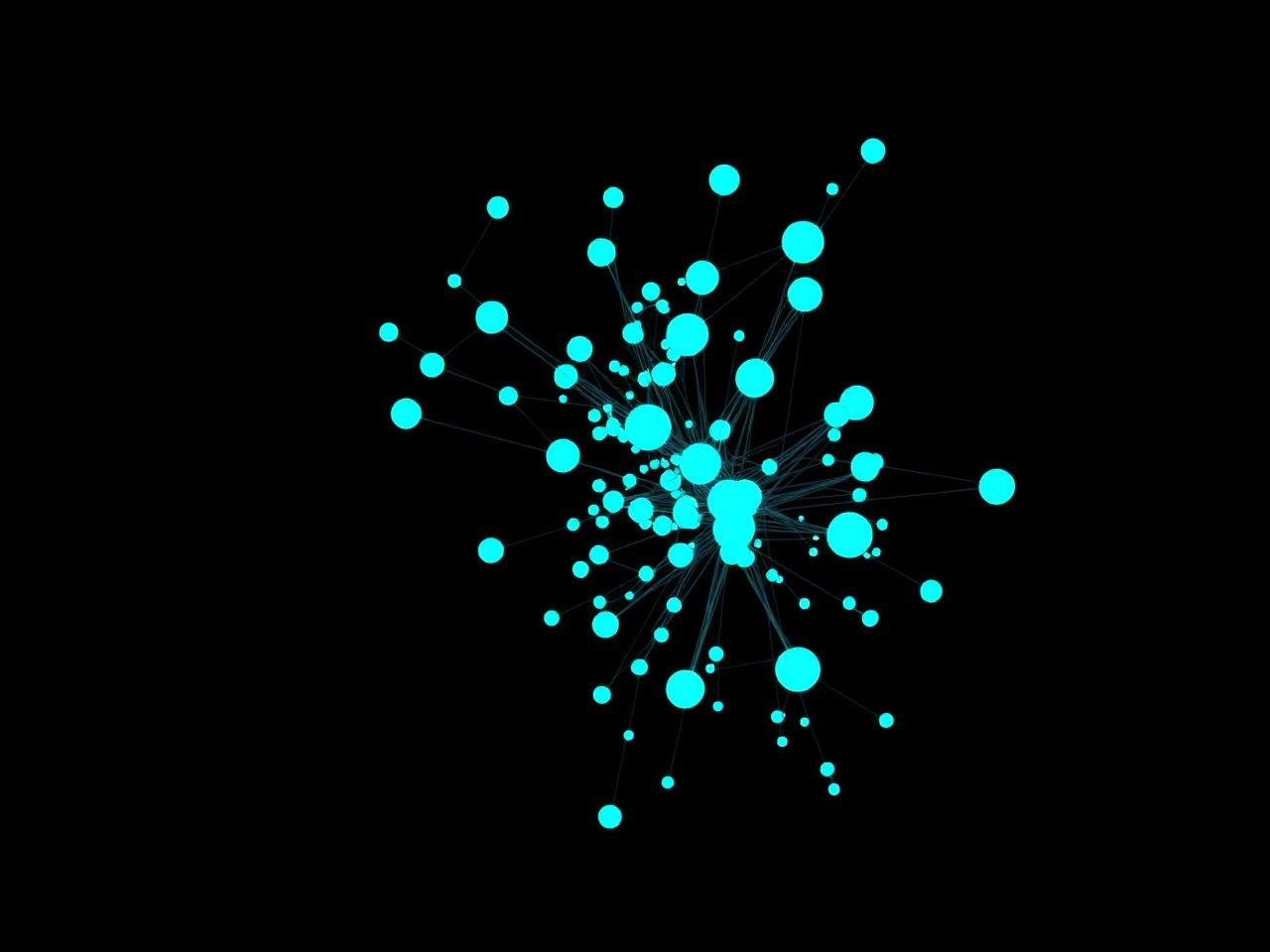 Distinct groups of related addresses with thin bridges between them