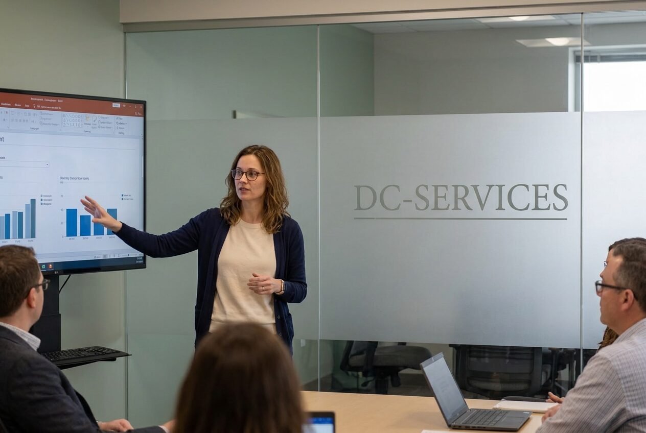 Presenting results in a client meeting