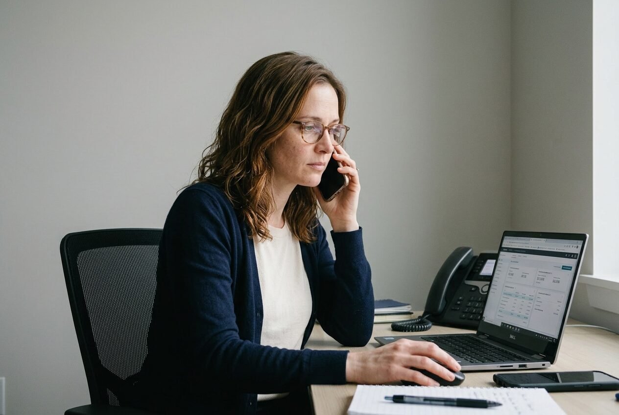Handling a call while monitoring live figures